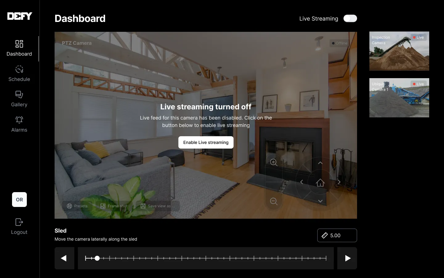 Robocam Control Web Application